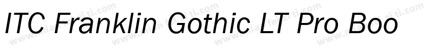 ITC Franklin Gothic LT Pro Book字体转换